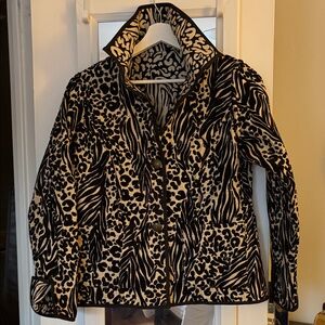 Elegant Black and Cream Women's Jacket